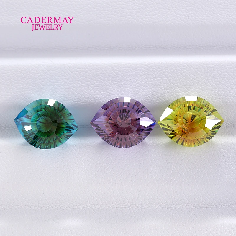 Cadermay Сине-зеленый Желто-оранжевый Фиолетово-кофейный камень в форме глаза с кубическим цирконом 10x13 мм Необычная огранка Синтетический CZ для изготовления ювелирных изделий
Cadermay Сине-зеленый Желто-оранжевый Фиолетово-кофейный камень в форме глаза с кубическим цирконом 10x13 мм Необычная огранка Синтетический CZ для изготовления ювелирных изделий