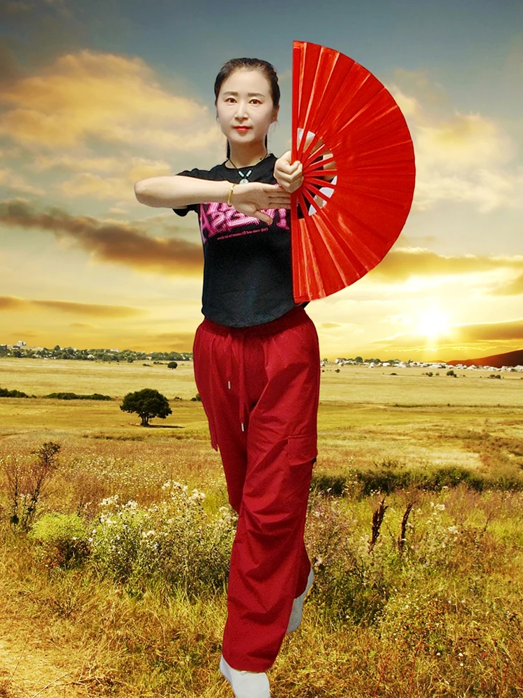 Red Plastic Tai Chi Fan with Bamboo Frame for Martial Arts Fitn Square Dancing And Kung Fu ly People's Fan
Red Plastic Tai Chi Fan with Bamboo Frame for Martial Arts Fitn Square Dancing And Kung Fu ly People's Fan