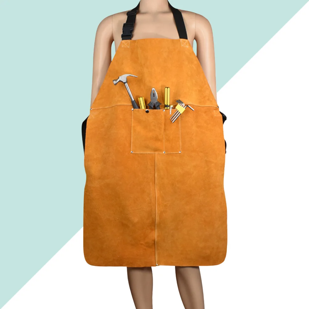 Welding Protective Clothing Apron Thicken Orange Heavy Duty Split Wear Resistant Scalding Resistant Large Pocket
Welding Protective Clothing Apron Thicken Orange Heavy Duty Split Wear Resistant Scalding Resistant Large Pocket