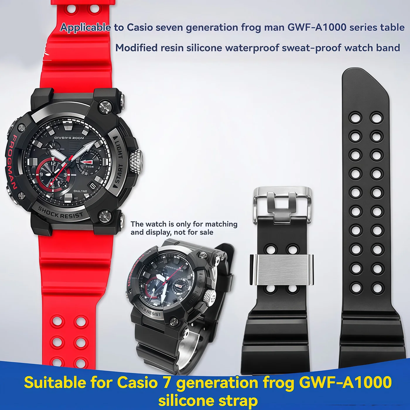 Resin Silicone Watch Band Strap For Casio G-SHOCK GWF-A1000 GWF-A1000-1A 1A2 1A4 7th Frogman Watch Replacement Accessories
Resin Silicone Watch Band Strap For Casio G-SHOCK GWF-A1000 GWF-A1000-1A 1A2 1A4 7th Frogman Watch Replacement Accessories