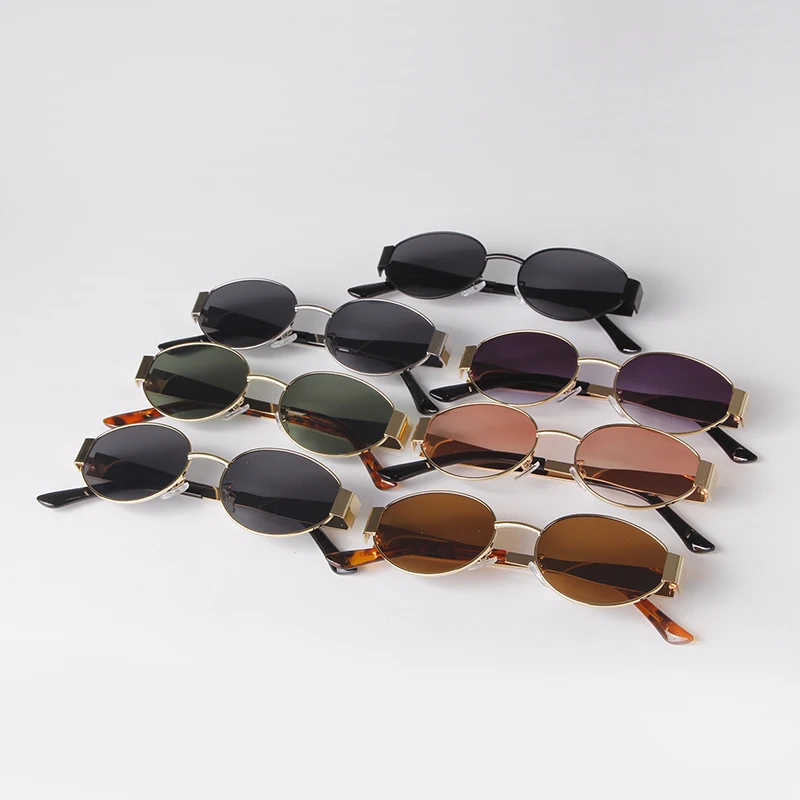 Retro Metal Frame Oval Sunglasses for Women Men Brand Designer Driving Aviation Male Shades Lens Luxury Small Sun Glasses UV400
Retro Metal Frame Oval Sunglasses for Women Men Brand Designer Driving Aviation Male Shades Lens Luxury Small Sun Glasses UV400