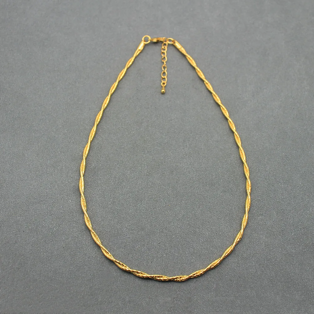 Plain Gold Necklace Soft and Easy to Match Can Be Layered Can Hang Pendants Necklace
Plain Gold Necklace Soft and Easy to Match Can Be Layered Can Hang Pendants Necklace