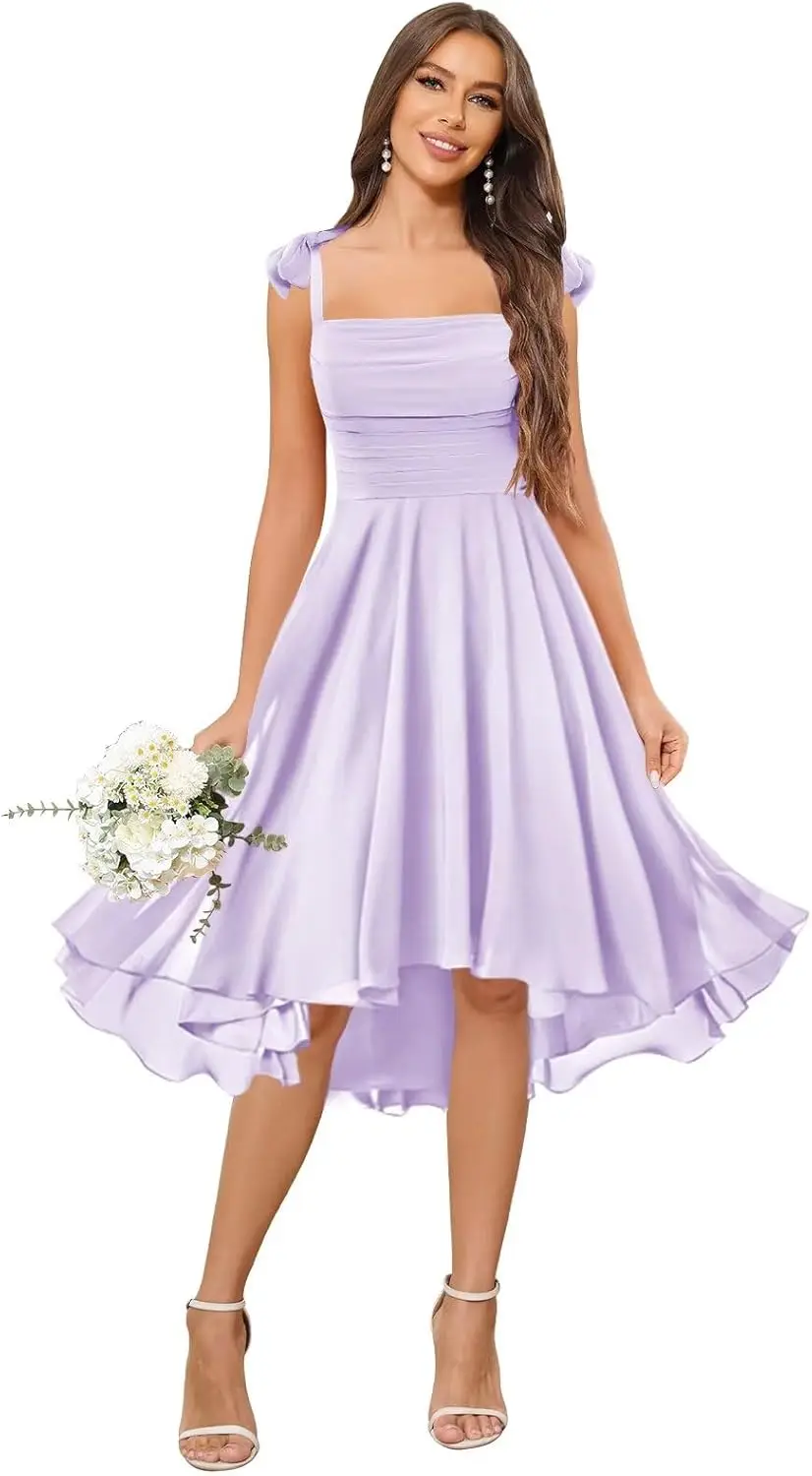 Mini Party Dresses Short Bridesmaid Dresses for Women Spaghetti Straps Chiffon A Line Pleated Formal Evening Graduation Dress
Mini Party Dresses Short Bridesmaid Dresses for Women Spaghetti Straps Chiffon A Line Pleated Formal Evening Graduation Dress