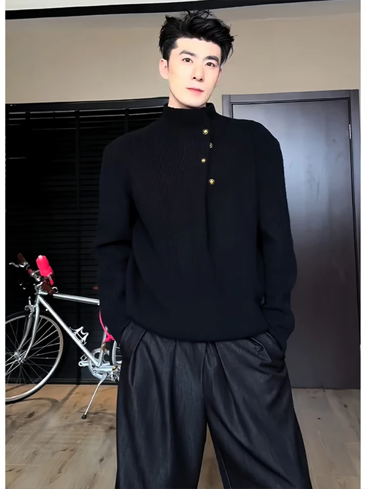 New Chinese Sle Men's Knitted Sweater f High Collar Autumn Winter Korean Lazy High-End Feeling Loose Fit Long Sve Top
New Chinese Sle Men's Knitted Sweater f High Collar Autumn Winter Korean Lazy High-End Feeling Loose Fit Long Sve Top