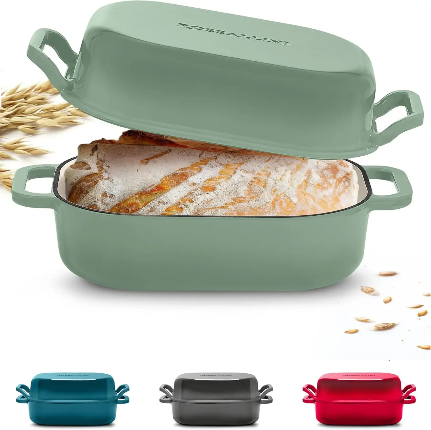 Signature Enameled Cast Iron Sourdough Bread Oven | Non-Stick with Tight Fitting Lid for Perfect Baking and Bread Making | 6QT R
Signature Enameled Cast Iron Sourdough Bread Oven | Non-Stick with Tight Fitting Lid for Perfect Baking and Bread Making | 6QT R