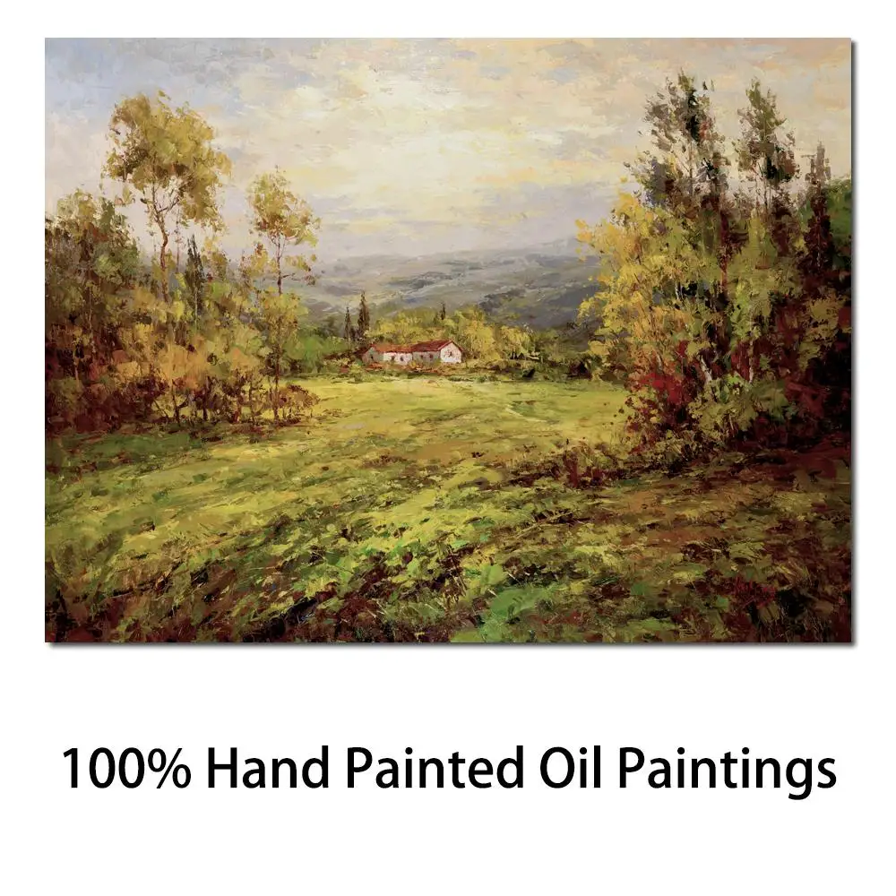 Hand Painted Oil Paintings Green Grass at Home Modern Landscapes Art for Wall Decor
Hand Painted Oil Paintings Green Grass at Home Modern Landscapes Art for Wall Decor