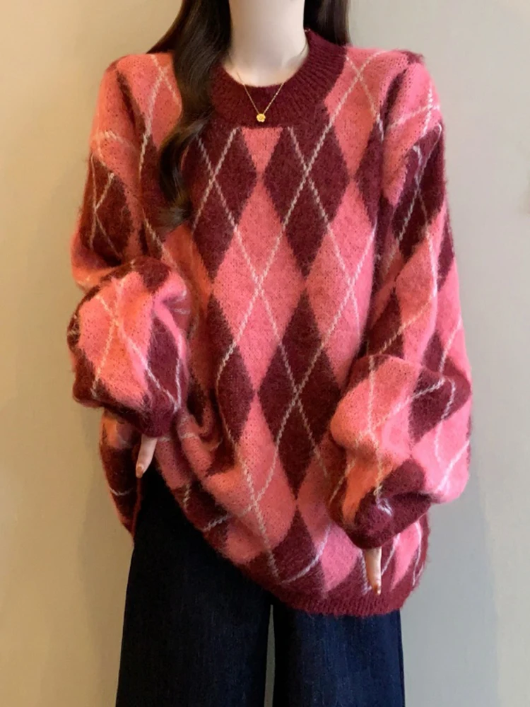 Red Long Sve Knitted Sweater Women's Autumn Winter Loose Base irt Casual Sle round Ne Thiened Winter New Arrival
Red Long Sve Knitted Sweater Women's Autumn Winter Loose Base irt Casual Sle round Ne Thiened Winter New Arrival