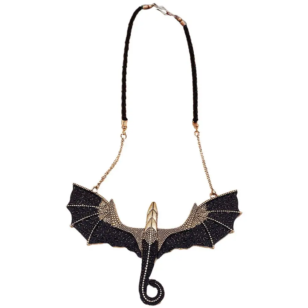 Gothic Dragon Necklace Vintage Alloy Pendant Men Women Retro Bat Chain Decoration Halloween Jewelry Exquisite Pendants Dragon
Gothic Dragon Necklace Vintage Alloy Pendant Men Women Retro Bat Chain Decoration Halloween Jewelry Exquisite Pendants Dragon