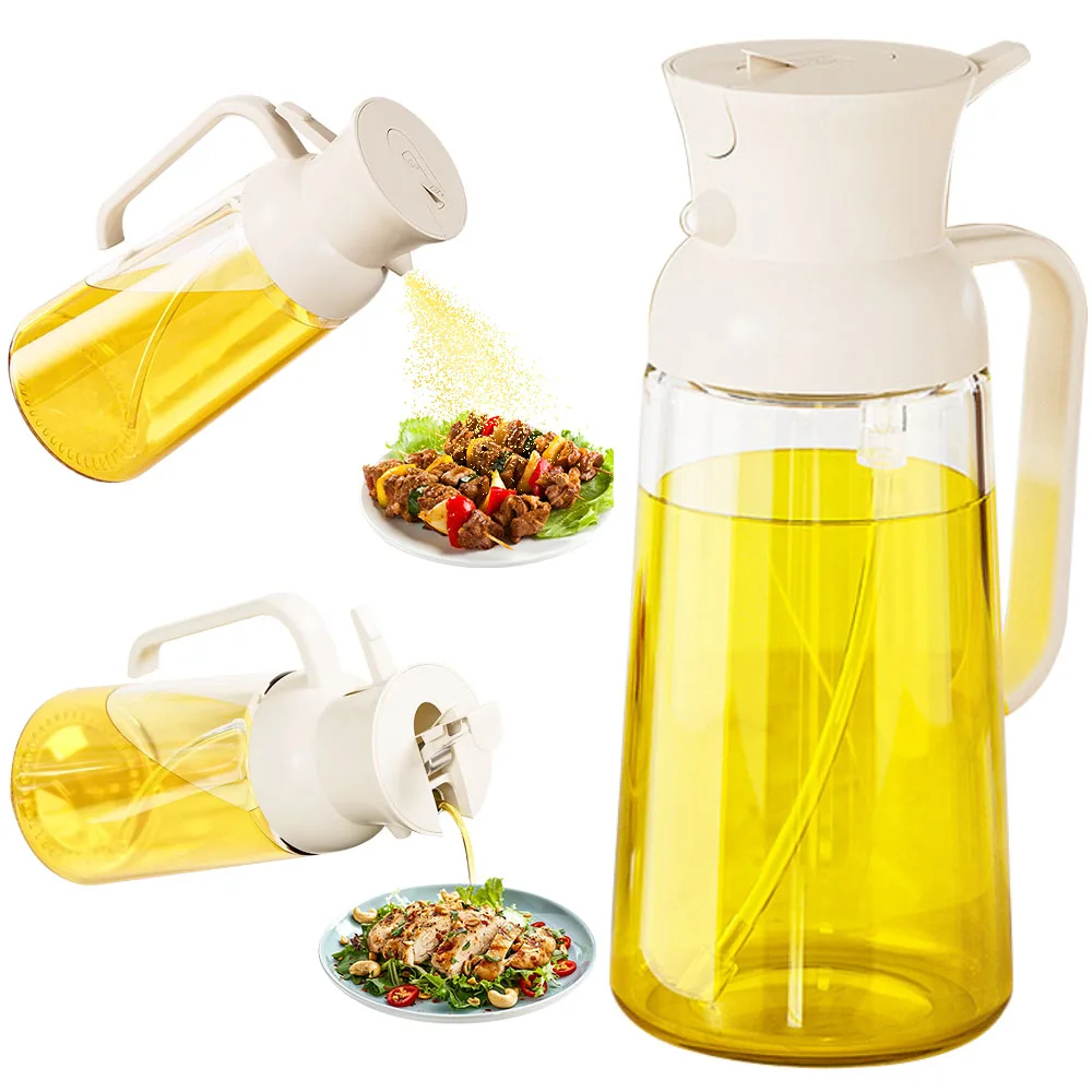 2-in-1 Glass Oil Dispenser 550ML Transparent Cookking Oil Spray Bottle Leakage Proof Oil Container Practical Kitchen Tool
2-in-1 Glass Oil Dispenser 550ML Transparent Cookking Oil Spray Bottle Leakage Proof Oil Container Practical Kitchen Tool