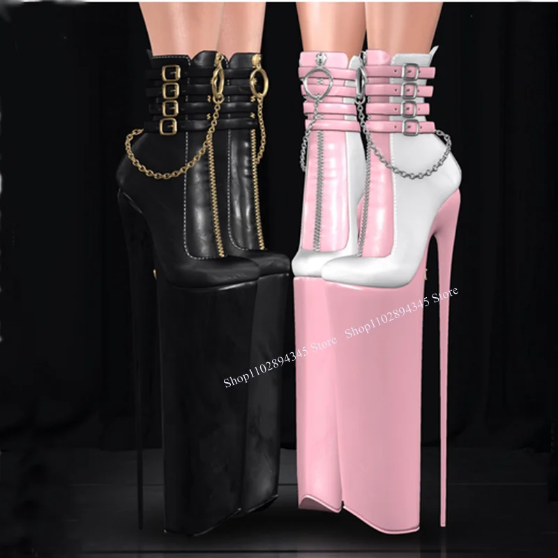 Black Chain 40 Cm Zipper Mid Calf Platform Boots Thin High Heel Fashion Sexy Cool Western Winter Woman Shoes Zapatillas Mujer
Black Chain 40 Cm Zipper Mid Calf Platform Boots Thin High Heel Fashion Sexy Cool Western Winter Woman Shoes Zapatillas Mujer