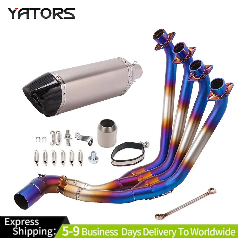 For Honda CBR650R CBR650F CB650F/R 14-23 Whole Exhaust Pipe Slip On Escape Blue Exhaust Systems
For Honda CBR650R CBR650F CB650F/R 14-23 Whole Exhaust Pipe Slip On Escape Blue Exhaust Systems