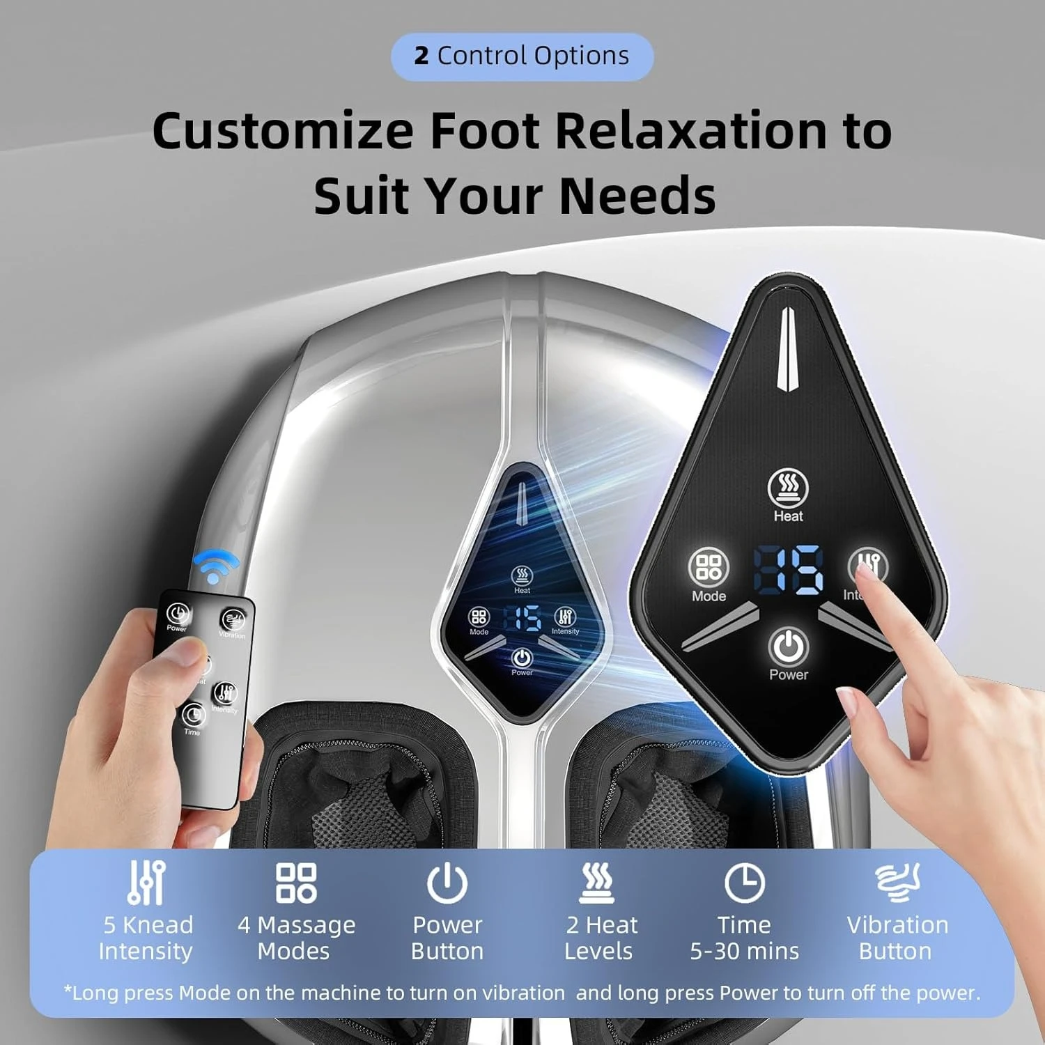 Массажер для ног шиацу с подогревом, вибрацией, воздушной компрессией и глубоким разминанием для подошвенного фасциита, невропатии, новой популярности
Массажер для ног шиацу с подогревом, вибрацией, воздушной компрессией и глубоким разминанием для подошвенного фасциита, невропатии, новой популярности