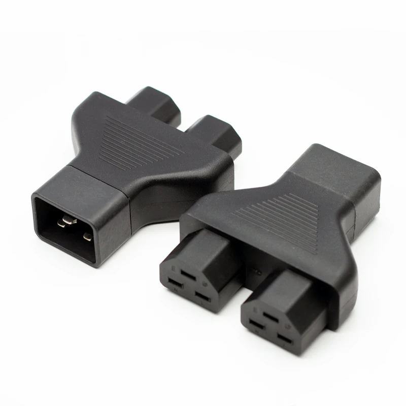 NEW Style AC 250V IEC Connectors IEC 320 C20 Female Plug to 2 Way C21 Connector Adapter
NEW Style AC 250V IEC Connectors IEC 320 C20 Female Plug to 2 Way C21 Connector Adapter
