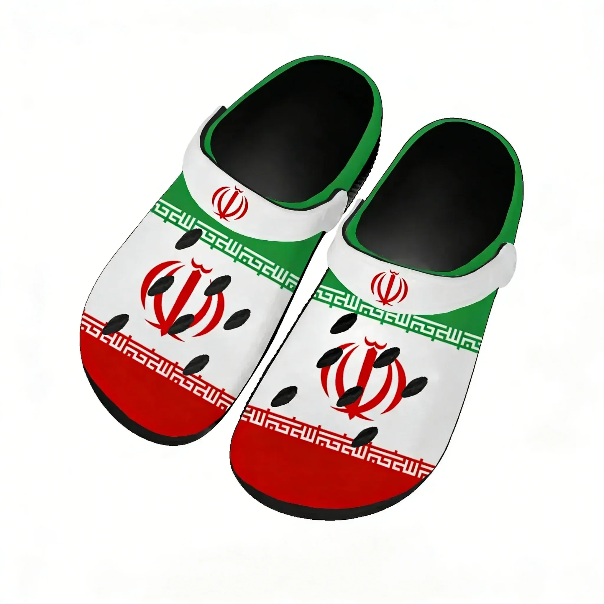 Iran National Flag Water Shoes Men Women Comfortable Home Garden Clogs Customizd Sandals Beach Breathable Hole Slippers
Iran National Flag Water Shoes Men Women Comfortable Home Garden Clogs Customizd Sandals Beach Breathable Hole Slippers