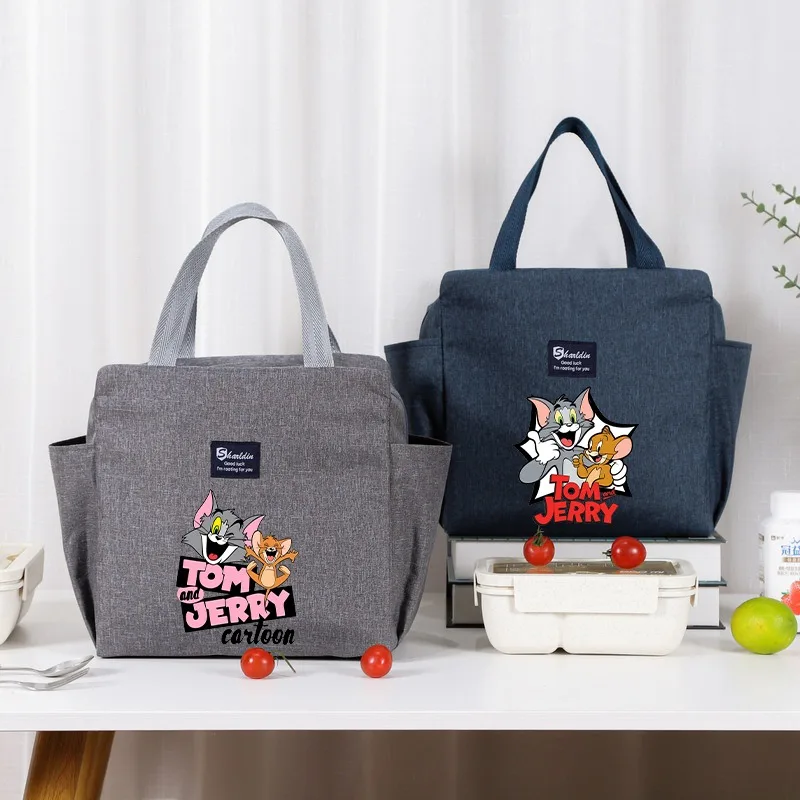 Tom and Jerry Large Capacity Lunch Bag Cartoon Anime Pattern Print Handbags Work Simple Practical Handbag Insulated Picnic Bags
Tom and Jerry Large Capacity Lunch Bag Cartoon Anime Pattern Print Handbags Work Simple Practical Handbag Insulated Picnic Bags
