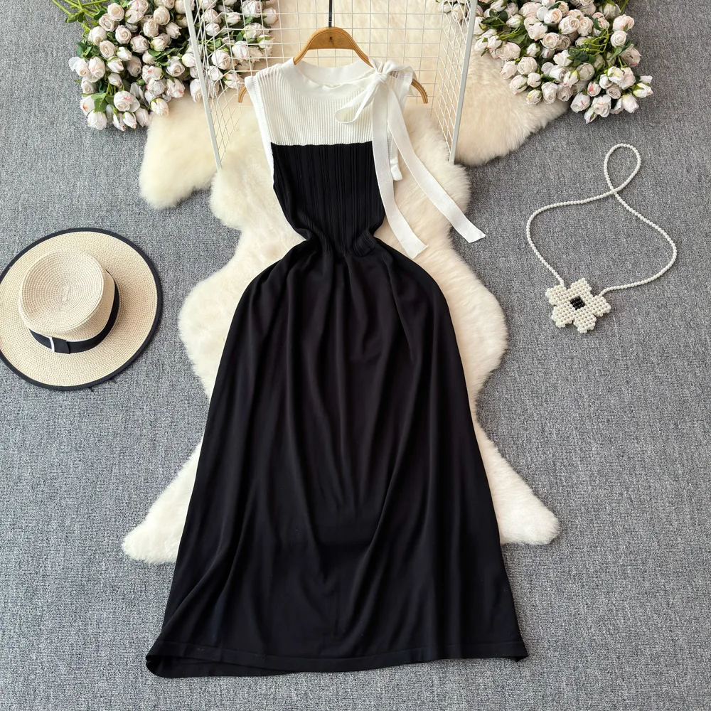 Women Mid Length Dress Knitted Dresses A Line Vestidos Streetwear High Waist Round Neck Sleeveless Elegant Y2k Party Mesh 2025
Women Mid Length Dress Knitted Dresses A Line Vestidos Streetwear High Waist Round Neck Sleeveless Elegant Y2k Party Mesh 2025