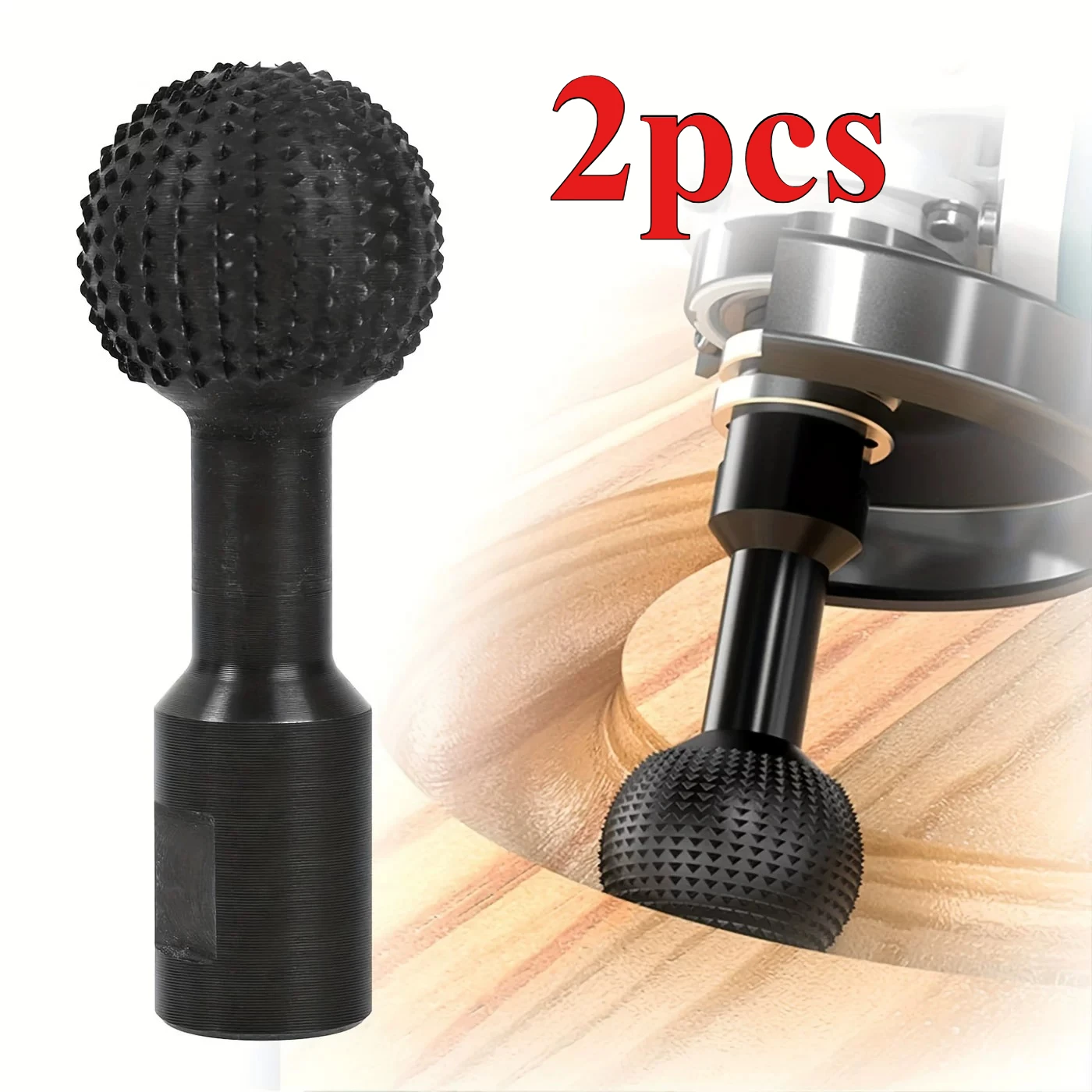 2pcs Spherical Wood Carving Burr Ball Chisel M10 M14 Angle Grinder Rotating Polishing Engraving Drill Bit Woodworking Tools
2pcs Spherical Wood Carving Burr Ball Chisel M10 M14 Angle Grinder Rotating Polishing Engraving Drill Bit Woodworking Tools