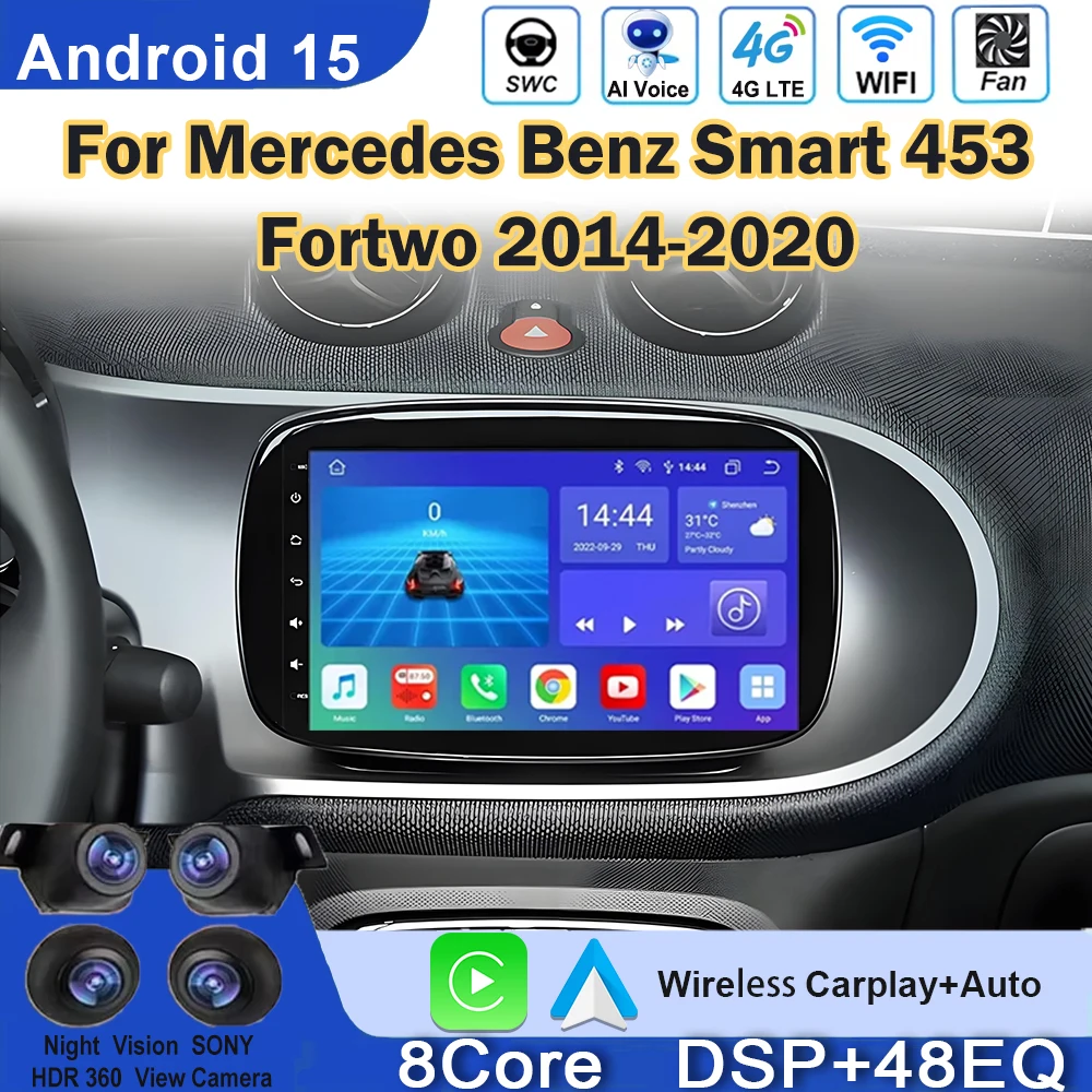 Android Carplay Auto For Mercedes Smart 453 Fortwo 2014 2015 2016 2017 2018 2019 2020 Car Radio Multimedia Player 4G Head Unit
Android Carplay Auto For Mercedes Smart 453 Fortwo 2014 2015 2016 2017 2018 2019 2020 Car Radio Multimedia Player 4G Head Unit