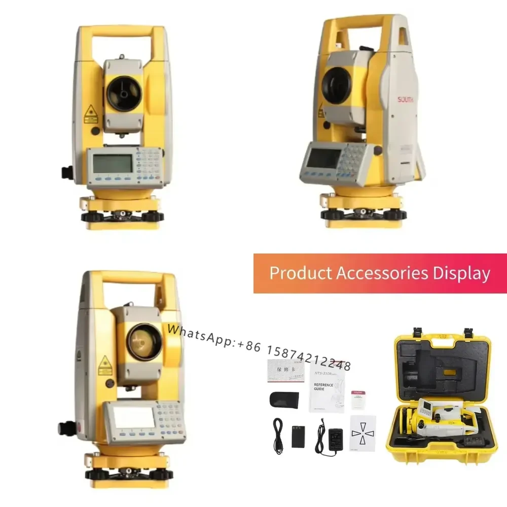 Cheap South NTS-362R10U Total Station 2" Accuracy 1000m Reflectorless 30X Magnification USB Bluetooth Surveying Instrument