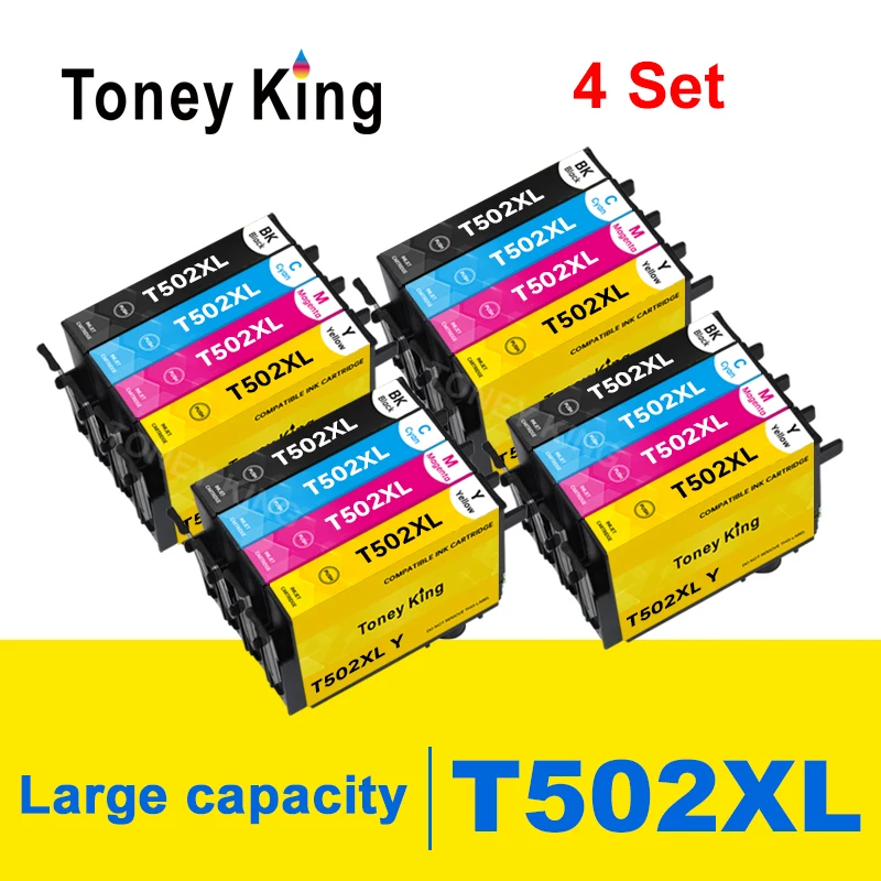 Toney king совместимый с Epson T502 XL чернильный картридж для Epson XP-5105 XP5105 XP5100 стандартный принтер
Toney king совместимый с Epson T502 XL чернильный картридж для Epson XP-5105 XP5105 XP5100 стандартный принтер