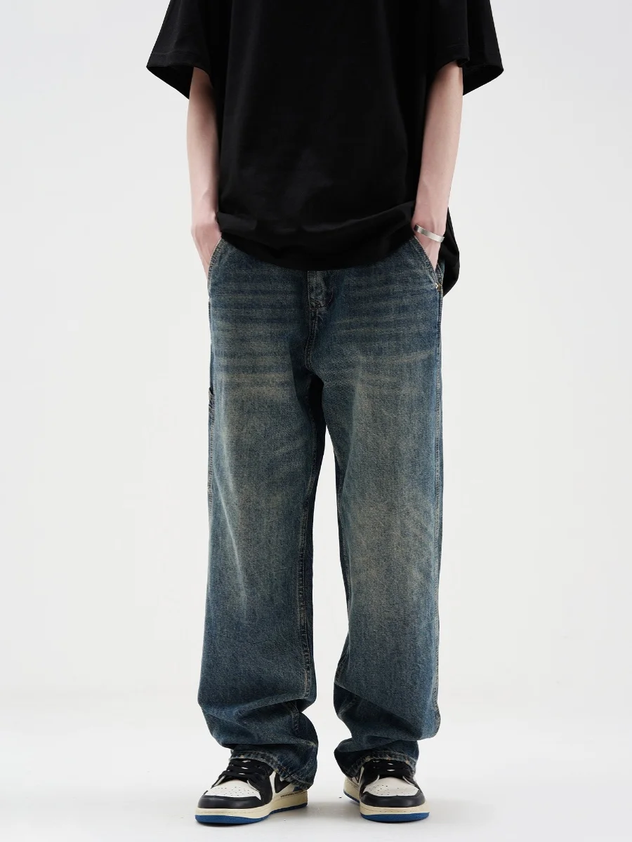 Американская рабочая одежда в стиле ретро, джинсовые брюки, осенне-зимние свободные широкие прямые длинные брюки, повседневные молодежные модные джинсы
Американская рабочая одежда в стиле ретро, джинсовые брюки, осенне-зимние свободные широкие прямые длинные брюки, повседневные молодежные модные джинсы