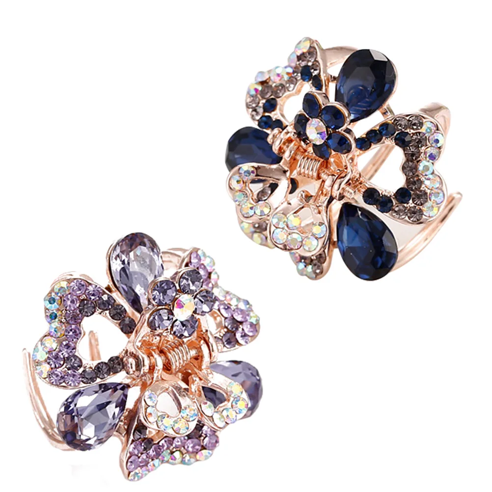 4pcs Crystal Hair Clips Elegant Tiny Accessories Mini Claw Barrettes Jaw Hairpin For Women Girls Party School
4pcs Crystal Hair Clips Elegant Tiny Accessories Mini Claw Barrettes Jaw Hairpin For Women Girls Party School