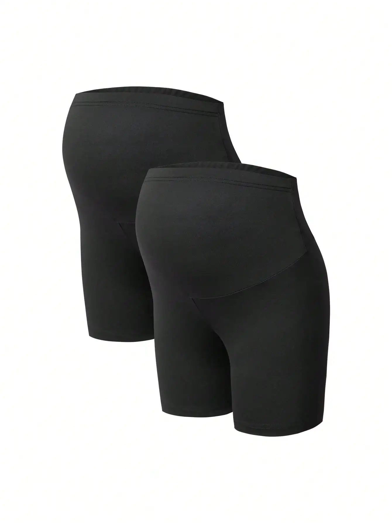 Maternity Women's Black Biker Shorts 2 Pack Stretchy Over Bump High Waist Pregnancy Active Shorts
Maternity Women's Black Biker Shorts 2 Pack Stretchy Over Bump High Waist Pregnancy Active Shorts