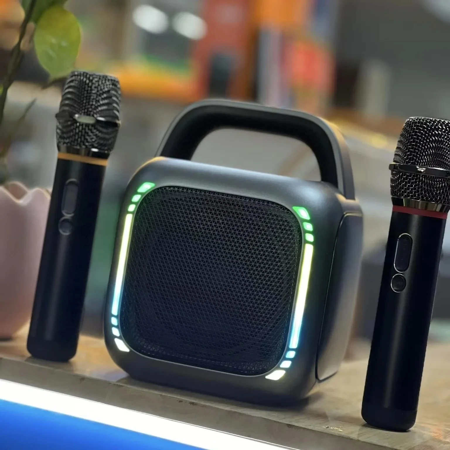 Portable Blue Tooth Speaker Outdoor Wireless Wireless Speaker for Home Use Two Wireless Microphones BT 5.3
Portable Blue Tooth Speaker Outdoor Wireless Wireless Speaker for Home Use Two Wireless Microphones BT 5.3