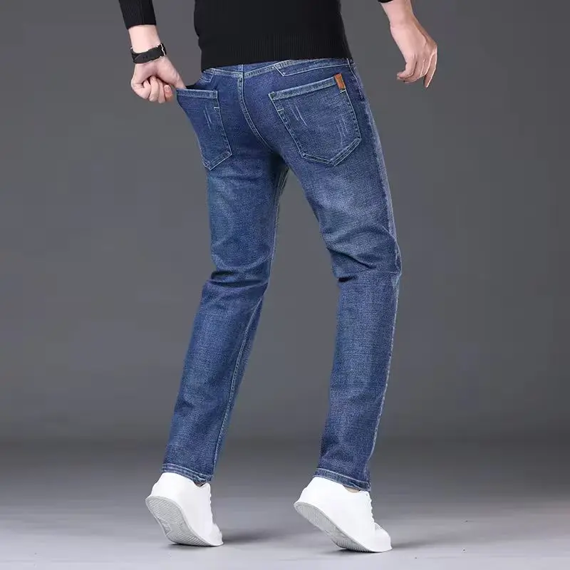 2026 New Korean Men's Casual Long Jeans Classic Man Straight Denim Wide-leg Pants Solid Color Light Blue Grey Black
2026 New Korean Men's Casual Long Jeans Classic Man Straight Denim Wide-leg Pants Solid Color Light Blue Grey Black
