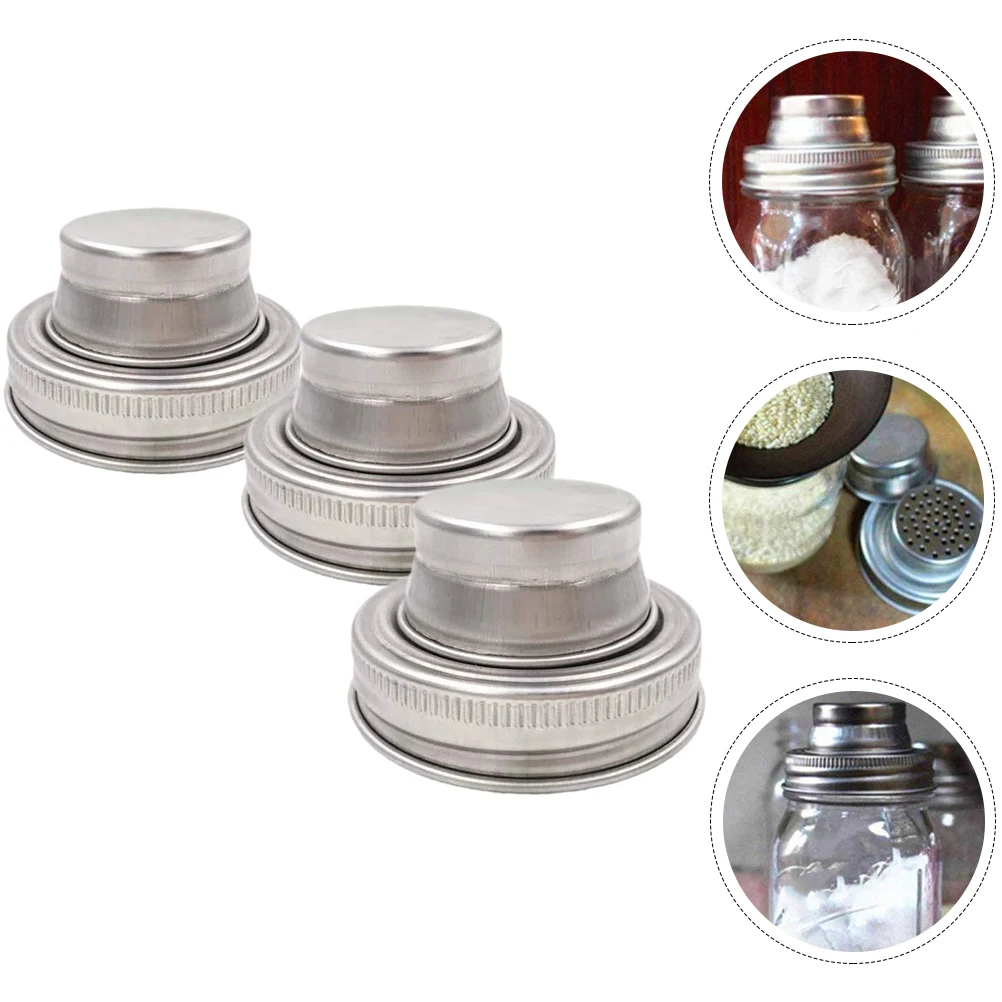 3pcs Stainless Steel Shaker For 70Cm Mouth Mason Jars Seasonings Salt Pepper Flour Shaking Lid Jar Supplies Bottle 
3pcs Stainless Steel Shaker For 70Cm Mouth Mason Jars Seasonings Salt Pepper Flour Shaking Lid Jar Supplies Bottle