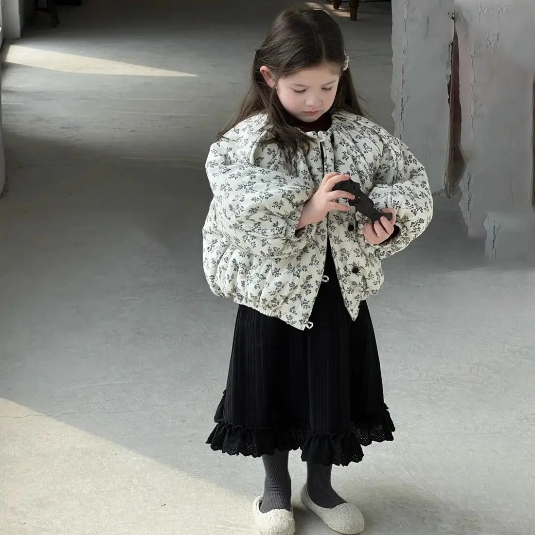 Floral Cotton Clothing Korean New Casual All-match Warm and Fashionable Cute Floral Cotton Jacket Kids Clothes
Floral Cotton Clothing Korean New Casual All-match Warm and Fashionable Cute Floral Cotton Jacket Kids Clothes