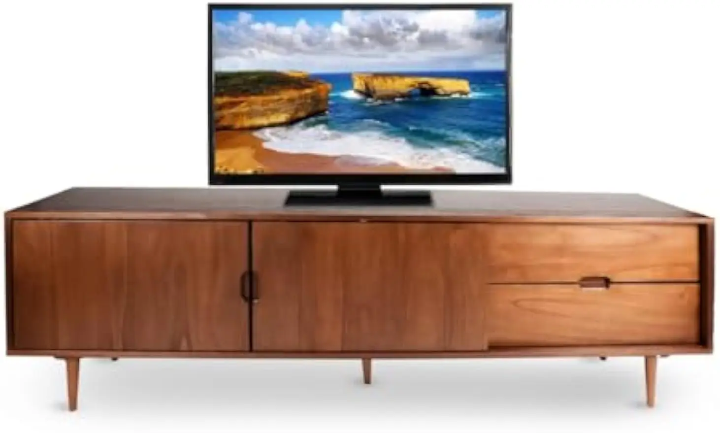 72'' Inch Wide Solid Wood TV Stand for Upto 85-90 Inch TV, Mid Century Modern TV Stand for with shelves
72'' Inch Wide Solid Wood TV Stand for Upto 85-90 Inch TV, Mid Century Modern TV Stand for with shelves