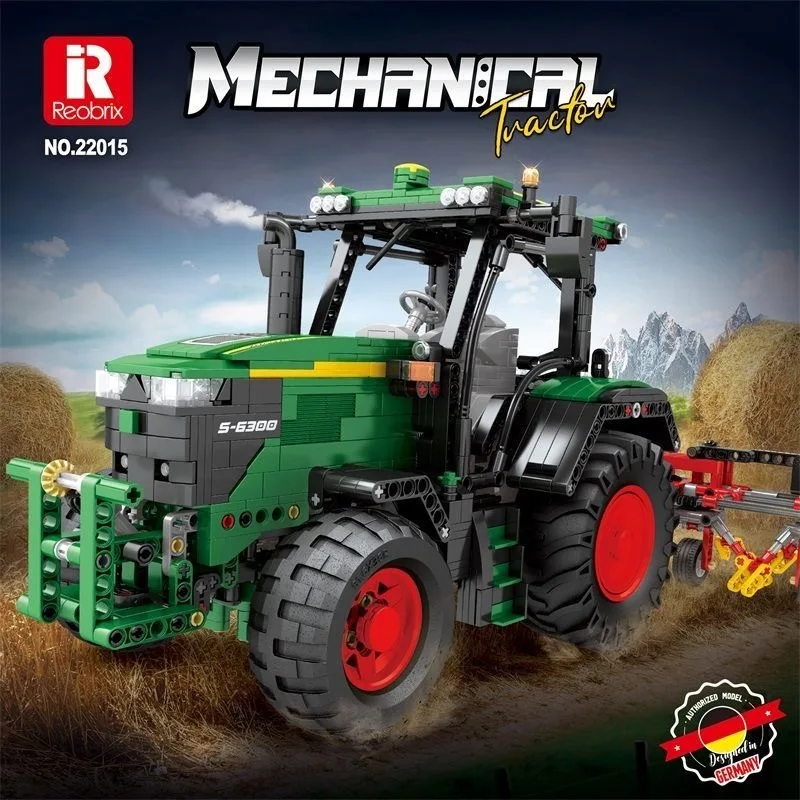 Reobrix 22015 Engineering Vehicle Building Blocks Remote Control Farm Tractor Model Assembly Boys' Toy
Reobrix 22015 Engineering Vehicle Building Blocks Remote Control Farm Tractor Model Assembly Boys' Toy