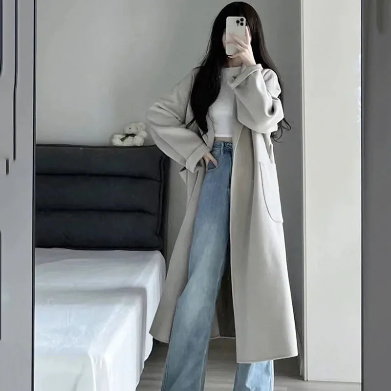 2024 Autumn And Winter New Fashion Cotton-Padded Coat Women's Korean Medium Long No Button Loose Trendgrey Cotton Coats
2024 Autumn And Winter New Fashion Cotton-Padded Coat Women's Korean Medium Long No Button Loose Trendgrey Cotton Coats