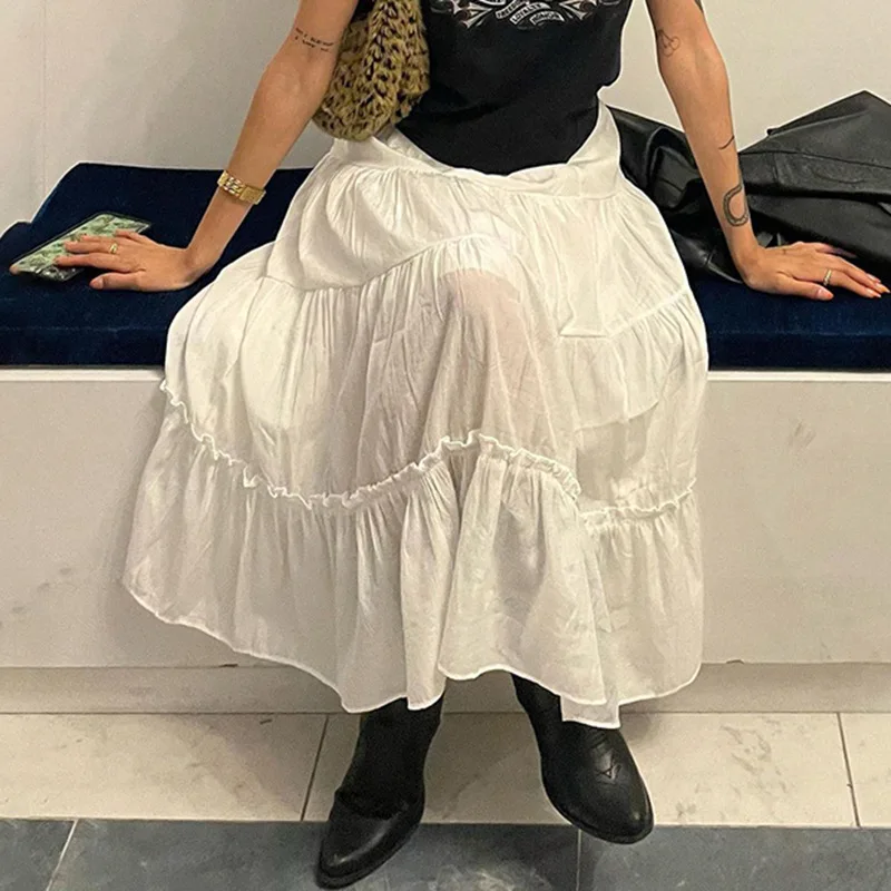 Literary And Gentle White Patchwork Bohemian Long 2023 Temperament Casual Slimming Half Skirt Women's Summer
Literary And Gentle White Patchwork Bohemian Long 2023 Temperament Casual Slimming Half Skirt Women's Summer