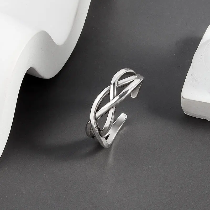925 Sterling Silver Irregular Multi-Layer Winding Retro Adjustable Rings For Women Party Daily Fine Accessories Gifts
925 Sterling Silver Irregular Multi-Layer Winding Retro Adjustable Rings For Women Party Daily Fine Accessories Gifts