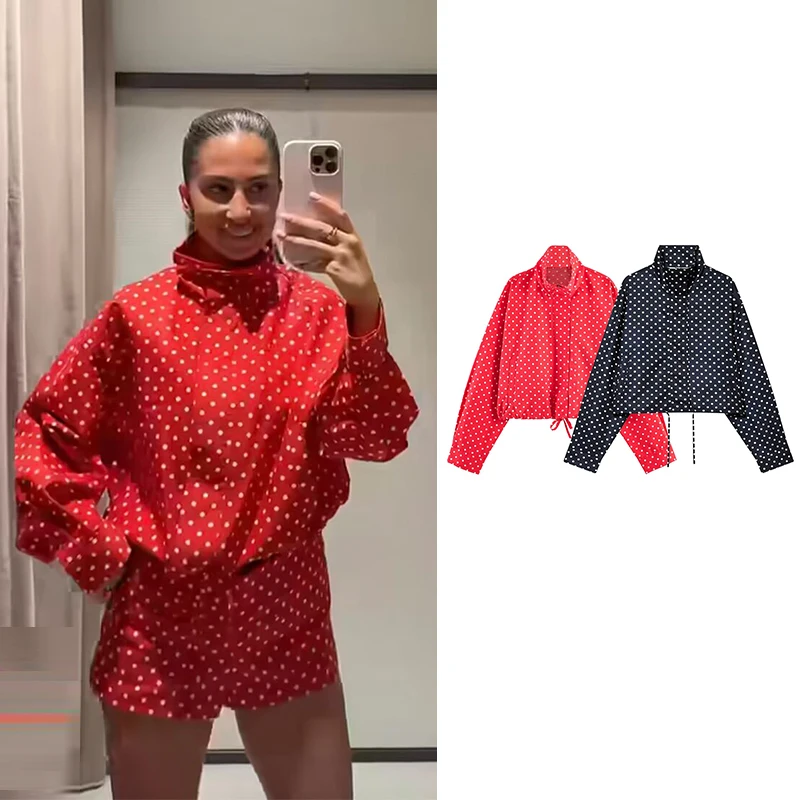 Spring New Women's Jackets 2026 Fashion Polka-dot Elegant Youth Street Warm Coats Women's Spring Chic Travel Long-Sleeved Coats
Spring New Women's Jackets 2026 Fashion Polka-dot Elegant Youth Street Warm Coats Women's Spring Chic Travel Long-Sleeved Coats