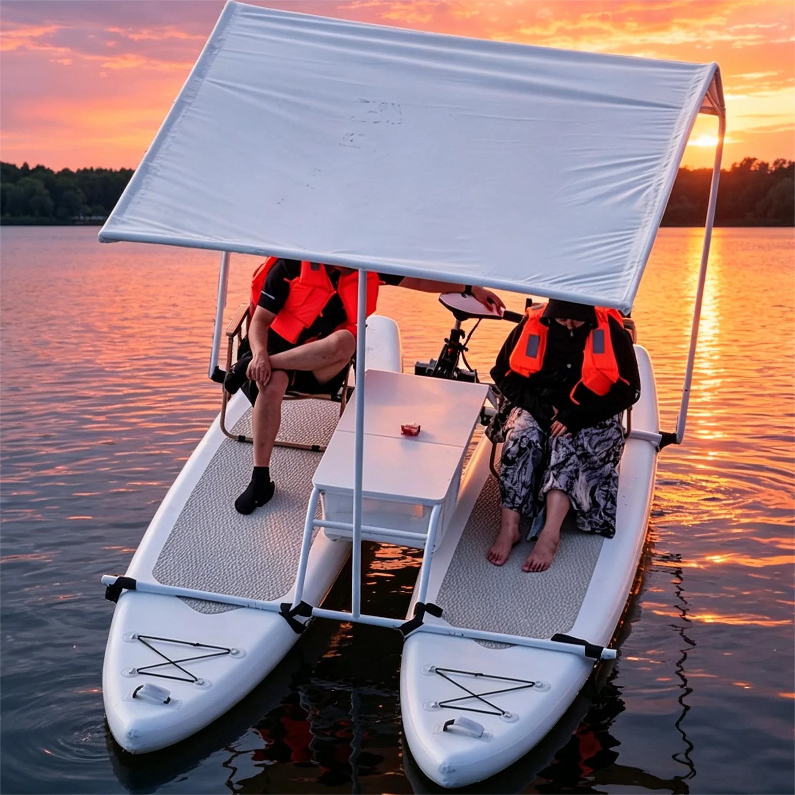 Electric Inflatable 2-4 Persons Stand-up Paddleboard Fishing Pontoon Boat Catamaran Portable Covered SUP Board Eco-Friendly
Electric Inflatable 2-4 Persons Stand-up Paddleboard Fishing Pontoon Boat Catamaran Portable Covered SUP Board Eco-Friendly