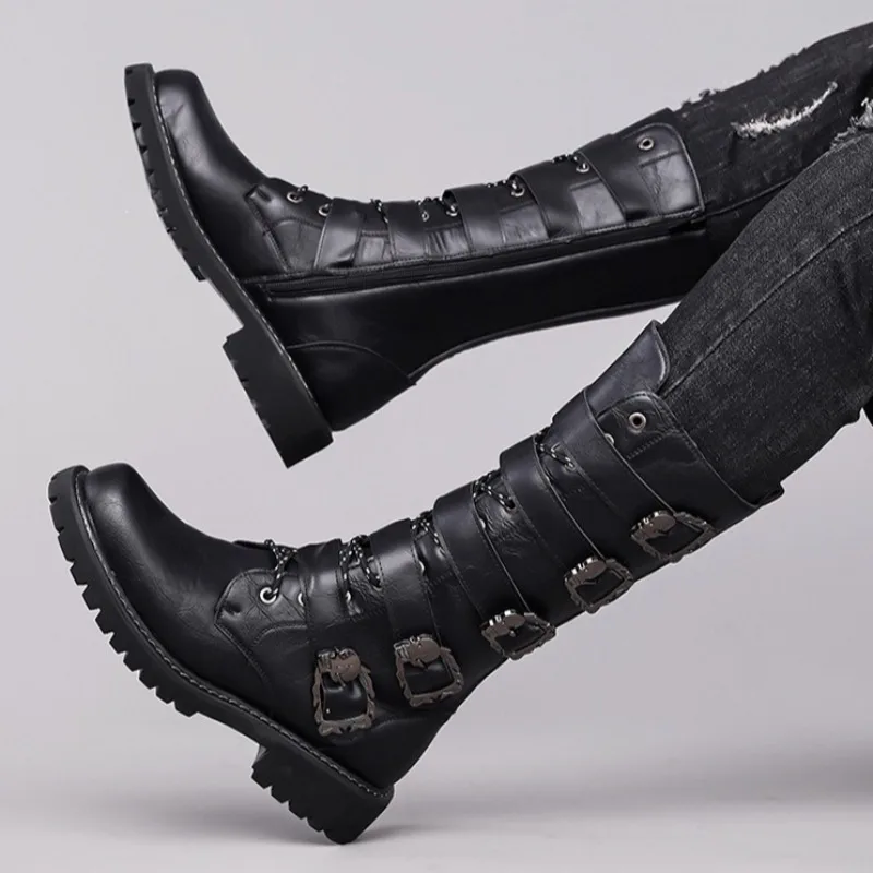 Men's Shoes Fashion Genuine Leather Boots Designer Knee-high Boots for Women 2026 New High Top Knight Leather Boot Zapatos Mujer
Men's Shoes Fashion Genuine Leather Boots Designer Knee-high Boots for Women 2026 New High Top Knight Leather Boot Zapatos Mujer