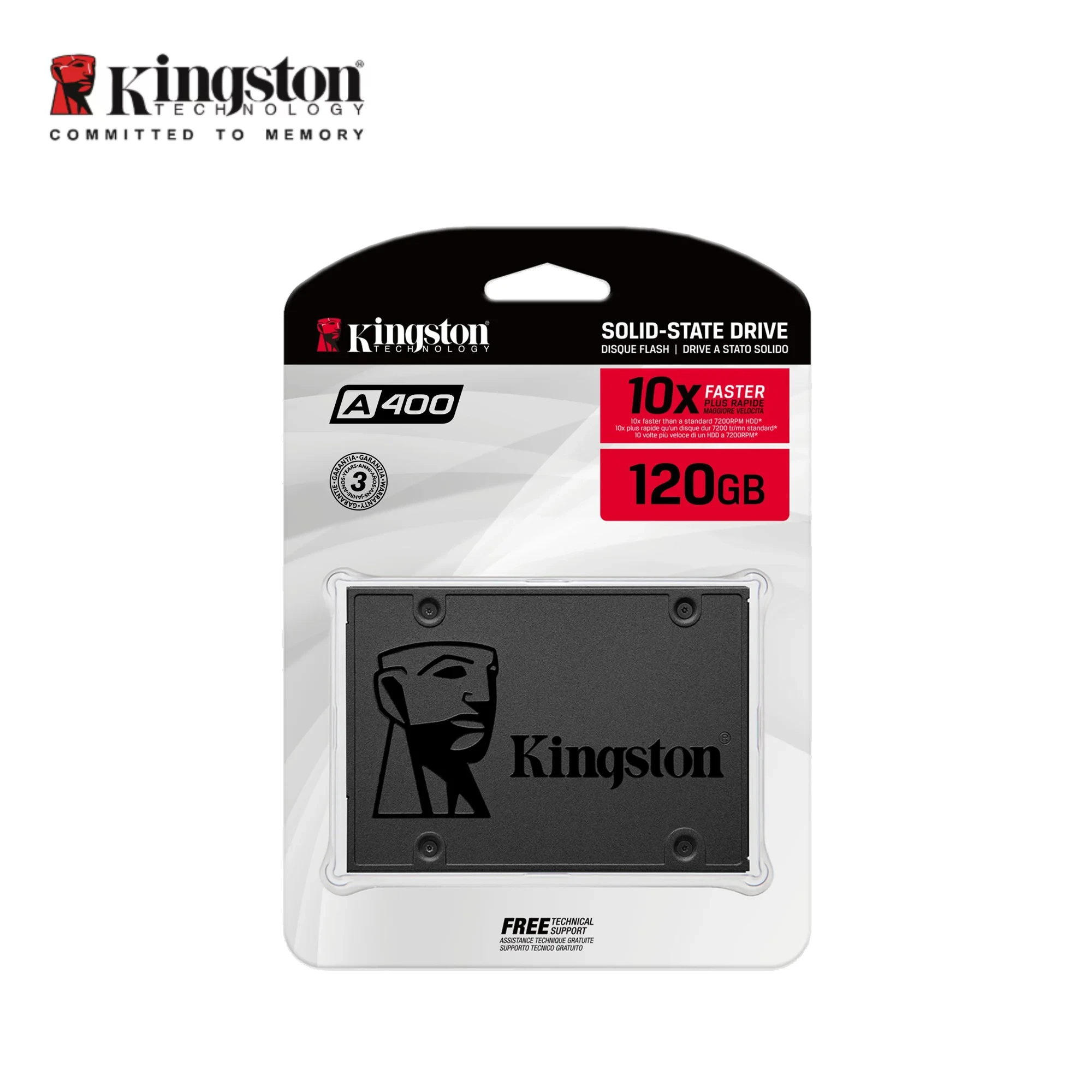 Kingston SSD A400 Internal Solid State Drive 256GB 512GB 2.5 Inch SSDs SATA III HDD Hard Disk for Laptop Desktop PC
Kingston SSD A400 Internal Solid State Drive 256GB 512GB 2.5 Inch SSDs SATA III HDD Hard Disk for Laptop Desktop PC