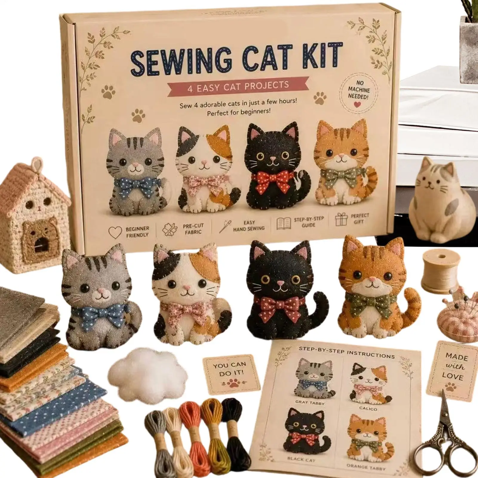 3D Beaded Animal Kit Gnome Bird Puppy Cat Cute 3D Animal Themed Beadwork Kit For Adults Teens Beginners Enthusiasts Craft Table
3D Beaded Animal Kit Gnome Bird Puppy Cat Cute 3D Animal Themed Beadwork Kit For Adults Teens Beginners Enthusiasts Craft Table