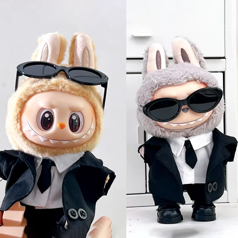 Mini Western-Style Clothes For Labubu Decoration Doll Accessories Gentleman Shirt Ties Doll Clothes Outfit With Sunglasses
Mini Western-Style Clothes For Labubu Decoration Doll Accessories Gentleman Shirt Ties Doll Clothes Outfit With Sunglasses