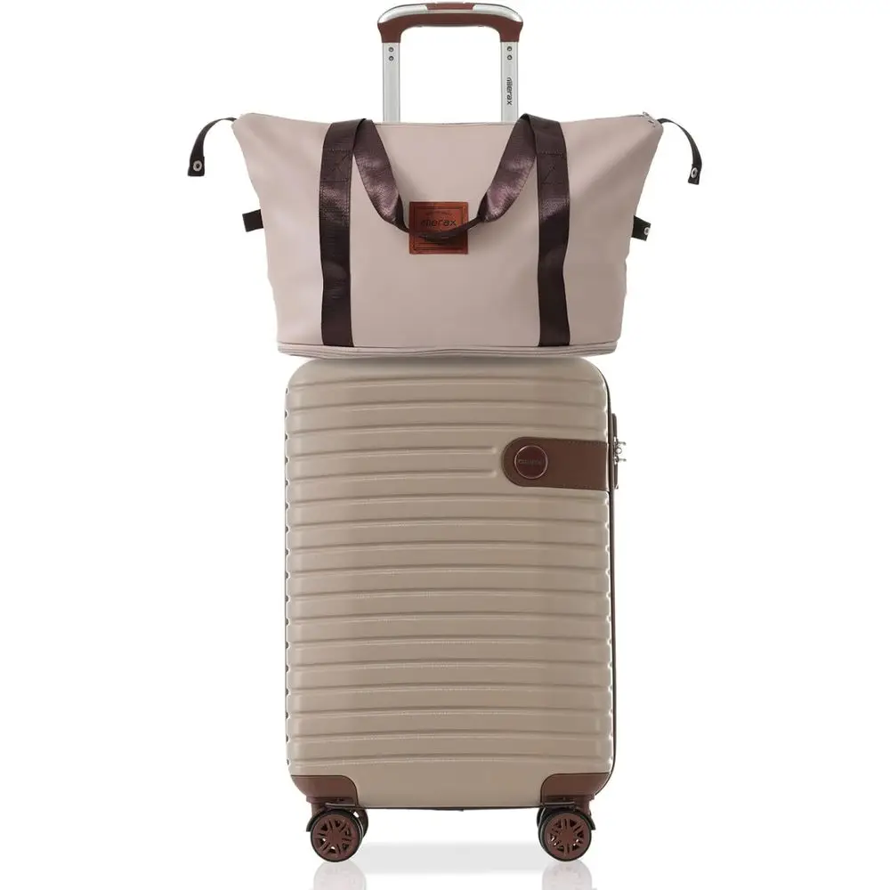 3-Piece Carry-On Luggage Set, 22x14x9, ABS Hardshell with Wheels, TSA Lock (Khaki, 20 Inch)
3-Piece Carry-On Luggage Set, 22x14x9, ABS Hardshell with Wheels, TSA Lock (Khaki, 20 Inch)