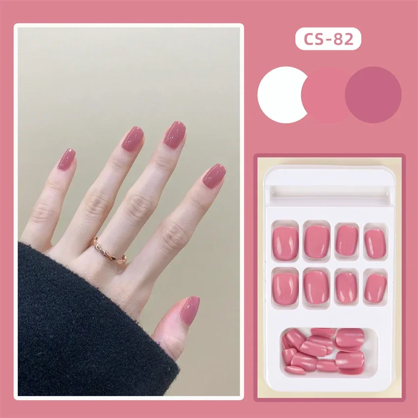 24Pcs/Setmini Peach Short Fake Nail Chips Full Cover French Artificial Wearing False Nails Removable Handmade Press on Nail Art
24Pcs/Setmini Peach Short Fake Nail Chips Full Cover French Artificial Wearing False Nails Removable Handmade Press on Nail Art