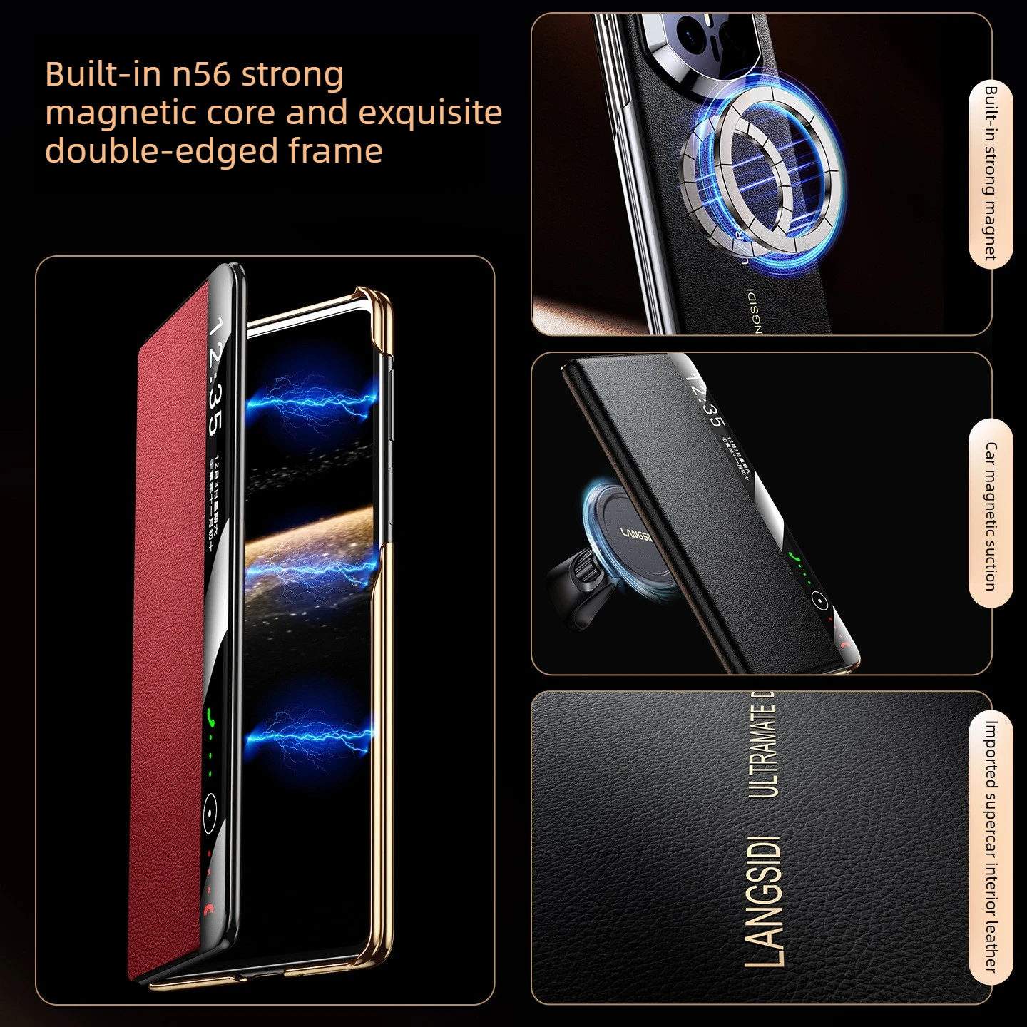 For magsafe magnetic phone case for huawei mate x7 mate x6 new luxury genuine leather all-inclusive protective case for mate x6
For magsafe magnetic phone case for huawei mate x7 mate x6 new luxury genuine leather all-inclusive protective case for mate x6