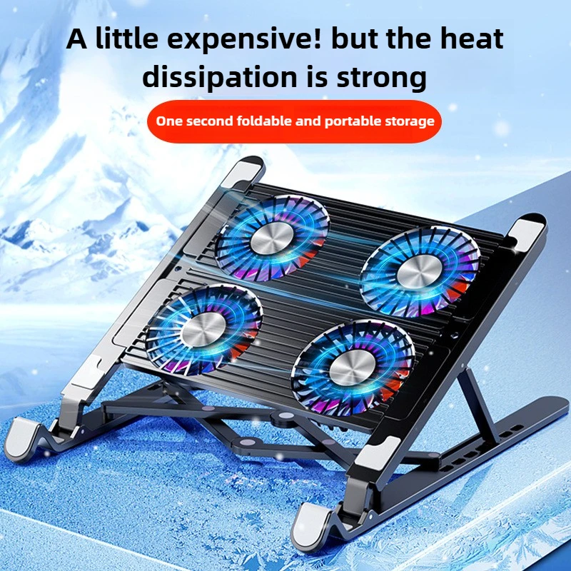 Notebook Radiator Heightening Folding Laptop Portable Heat Dissipation Bracket RGB Aluminum Alloy Laptop Stand Laptop Cooler
Notebook Radiator Heightening Folding Laptop Portable Heat Dissipation Bracket RGB Aluminum Alloy Laptop Stand Laptop Cooler