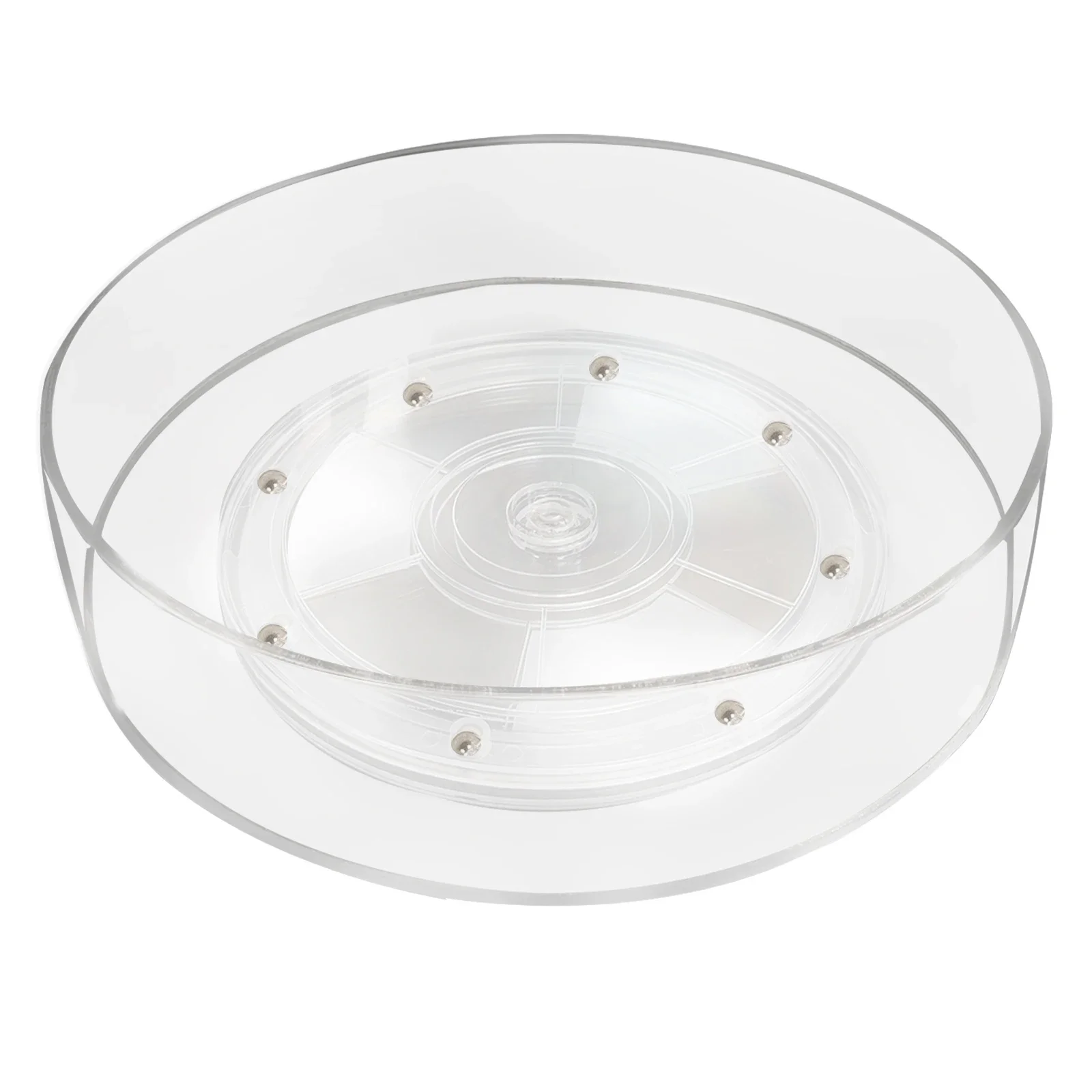 Lazy Susan Cabinet Round Acrylic, Lazy Susan Sorter, 360 ° Rotating Tray, Storage Turntable for Kitchen, Refrigerator, Bathroom
Lazy Susan Cabinet Round Acrylic, Lazy Susan Sorter, 360 ° Rotating Tray, Storage Turntable for Kitchen, Refrigerator, Bathroom