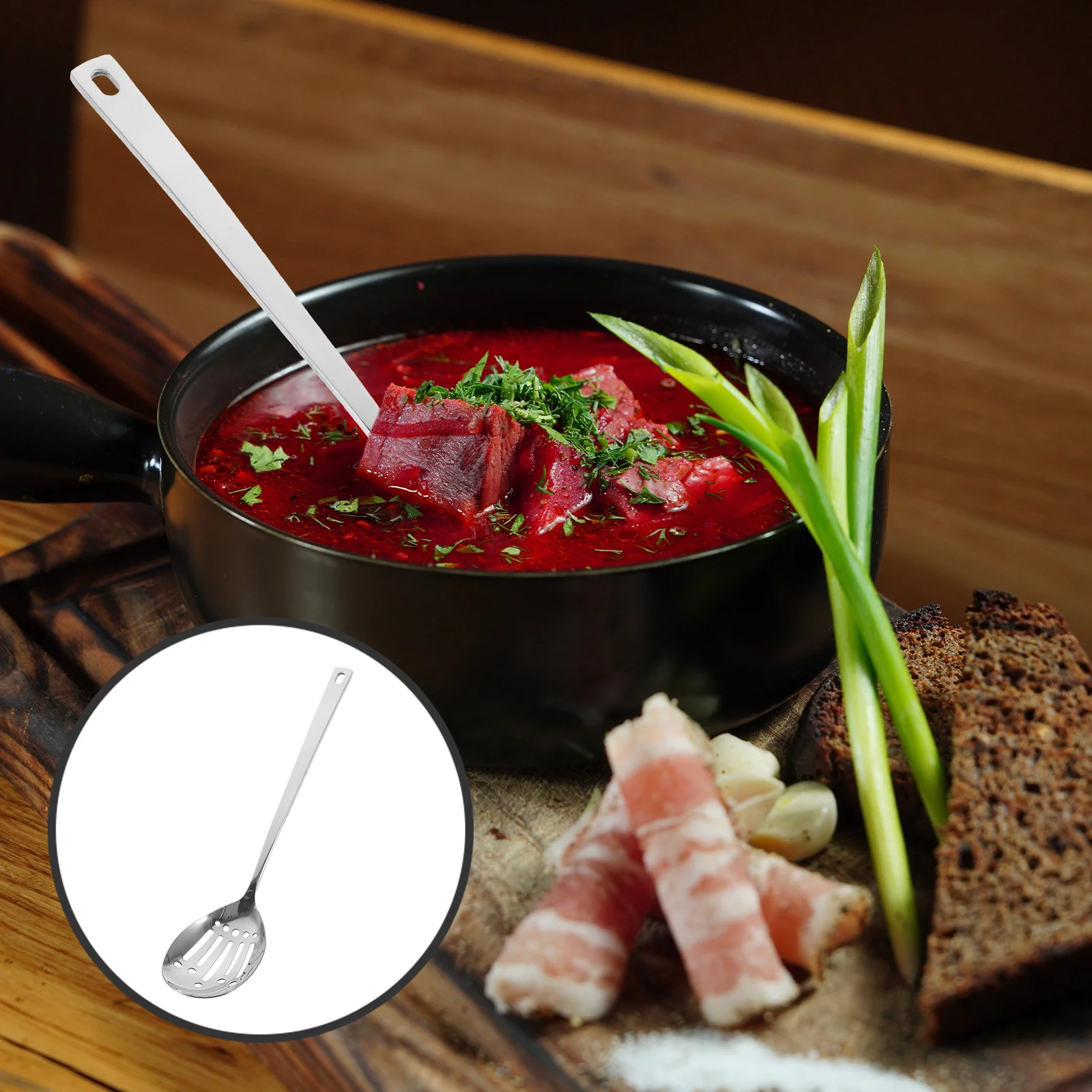 Thickened Mirror Polished Stainless Steel Colander Spoon Long Handle Draining Spoon for Kitchen Cooking Serving
Thickened Mirror Polished Stainless Steel Colander Spoon Long Handle Draining Spoon for Kitchen Cooking Serving