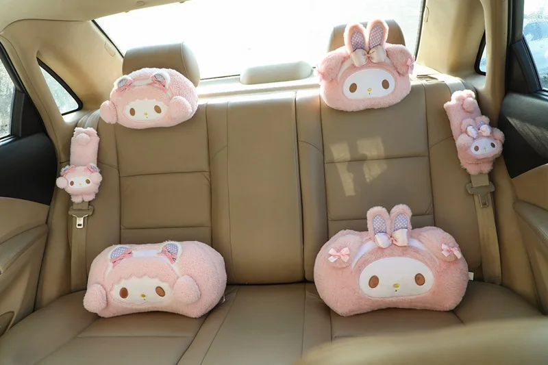 Hello Kitty Melody Car Headrest Pillow Plush Doll Neck & Lumbar Support Cushion Adjustable Car Seat Pillow Seat Belt Cover
Hello Kitty Melody Car Headrest Pillow Plush Doll Neck & Lumbar Support Cushion Adjustable Car Seat Pillow Seat Belt Cover