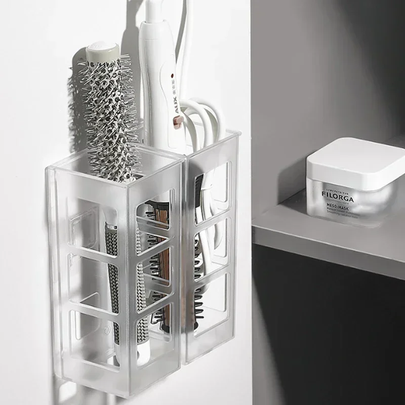 2Pcs Bedroom Plastic Shelf Wall Mounted No-Punch Hairdressing Tools Makeup Organizer Home Bathroom Curling Iron Storage
2Pcs Bedroom Plastic Shelf Wall Mounted No-Punch Hairdressing Tools Makeup Organizer Home Bathroom Curling Iron Storage